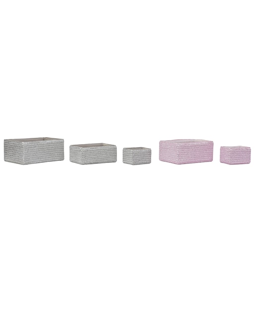 Imagen 0 de Pack 5 cesta polipropileno