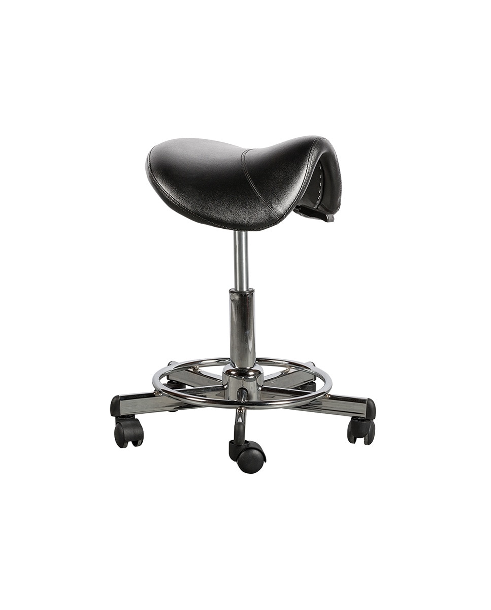 Imagen 0 de Taburete rodeo negro