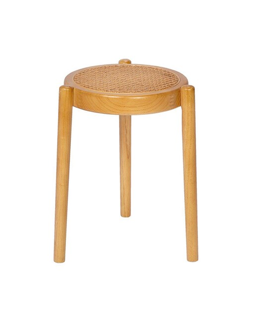Taburete olmo y ratán 32x