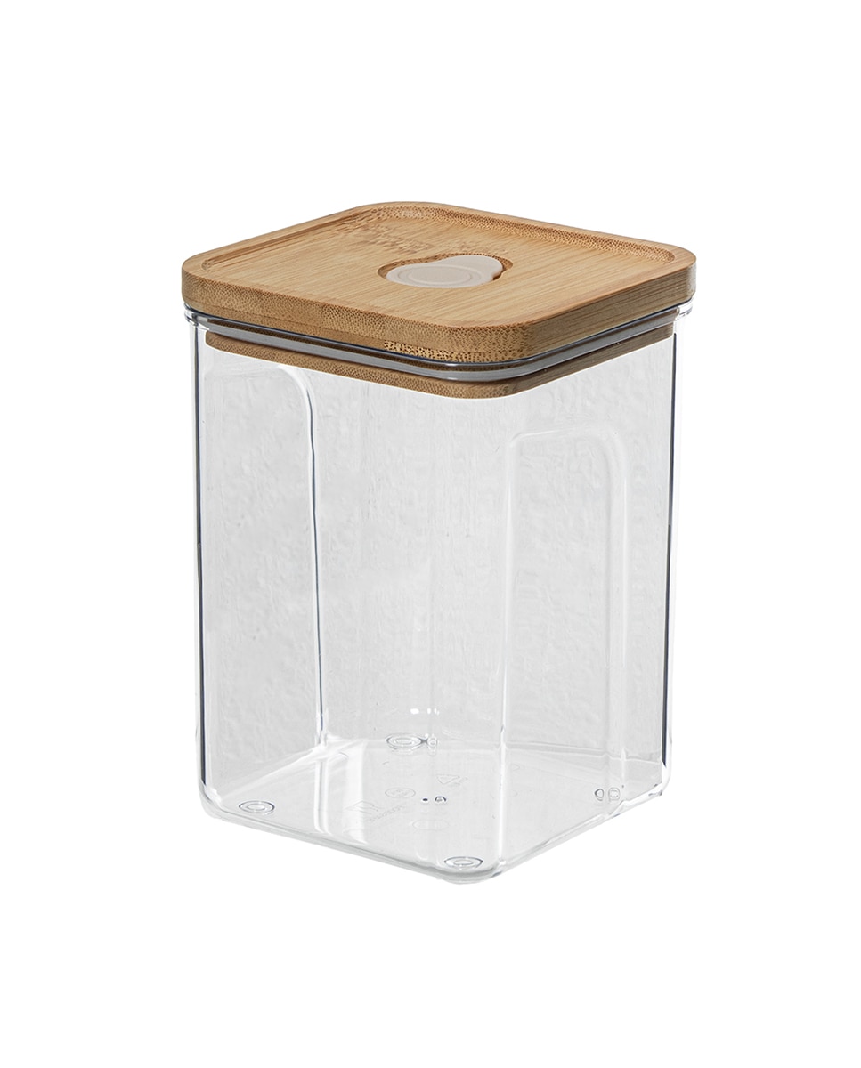 Imagen 0 de Bote cocina acrilico 1000ml con tapa bambu