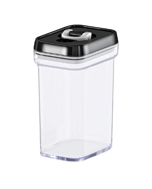 Imagen 0 de Bote cocina acrilico 1000ml tapa negra cierre hermetico