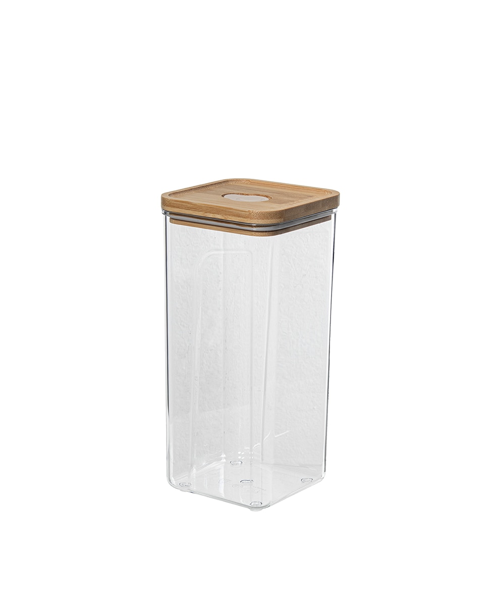 Imagen 0 de Bote cocina acrilico 1700ml con tapa bambu