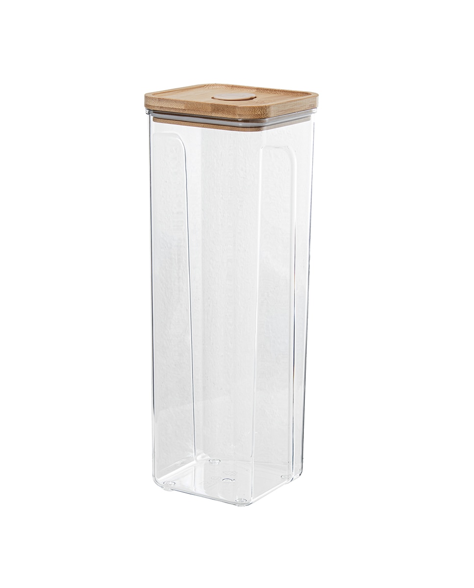 Imagen 0 de Bote cocina acrilico 2300ml con tapa bambu