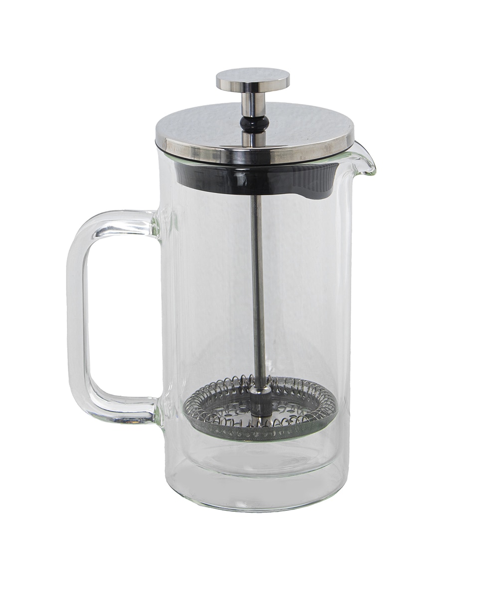 Imagen 0 de Cafetera embolo 350ml cristal doble, acero inoxidable