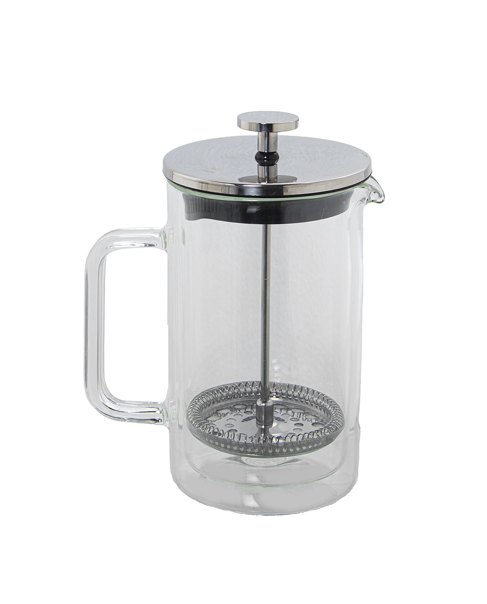 Imagen 0 de Cafetera embolo 600ml cristal doble, acero inoxidable