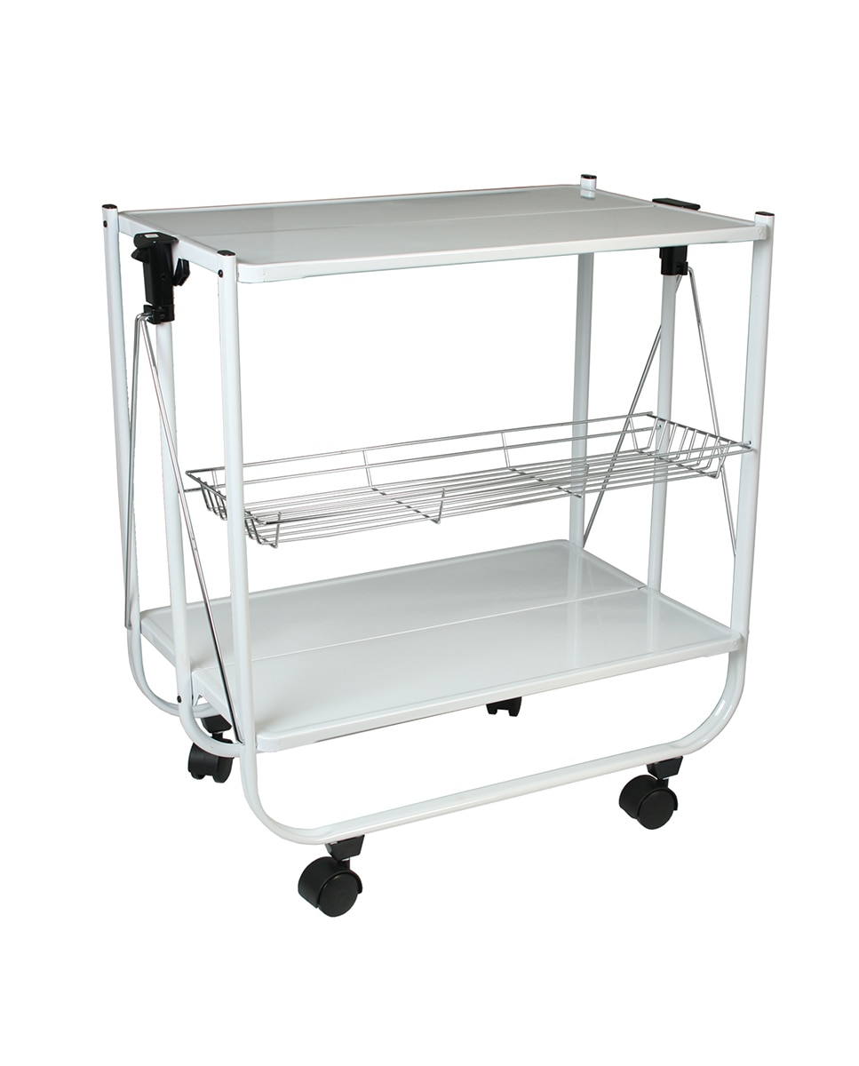 Imagen 0 de Camarera plegable metal blanca