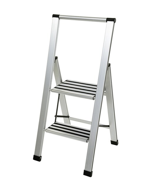 Imagen 0 de Escalera aluminio 2 peldaños 4 4x51,5x94cm (abierta)