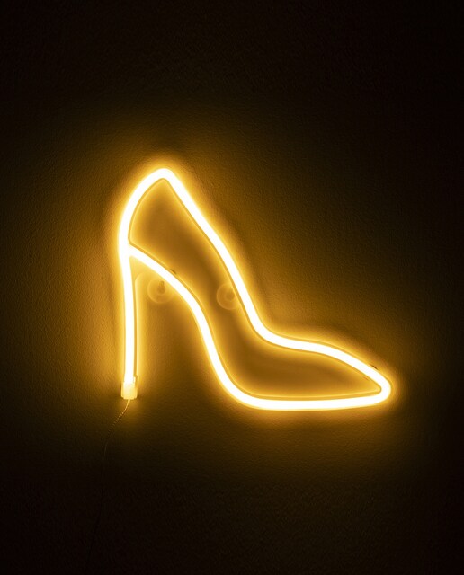 Imagen 0 de Neón colgante amarillo cálido, diseño Zapato de Tacón