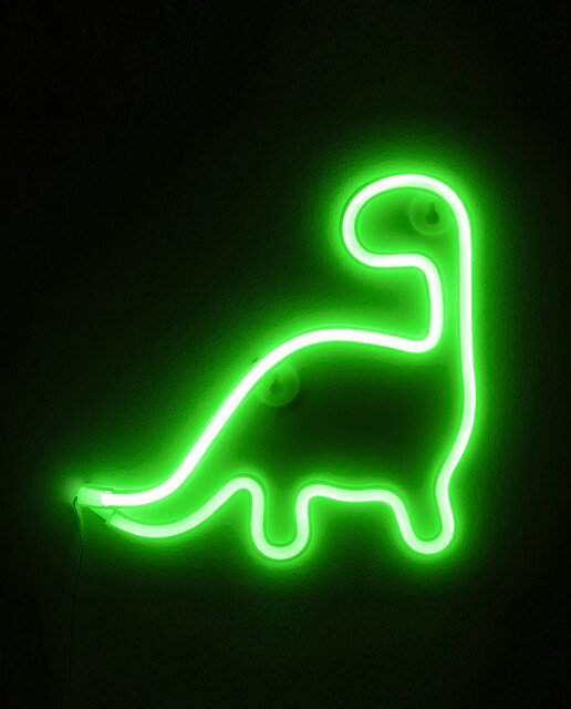Imagen 0 de Neón colgante verde, diseño Dyno
