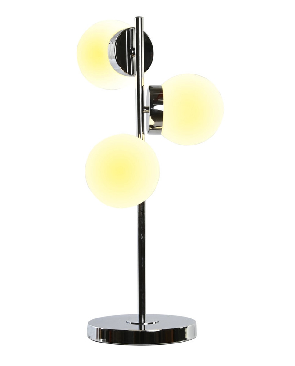 Imagen 0 de Lámpara sobremesa cristal metal 3 bolas