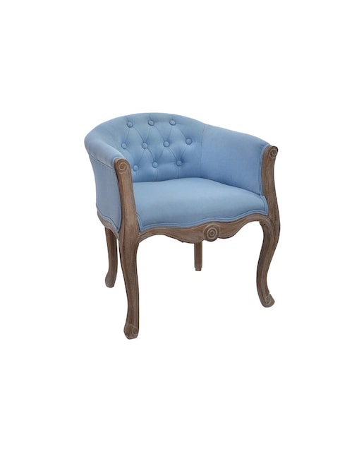 Imagen 0 de Sillon madera poliéster 58 x 56 x 69 azul