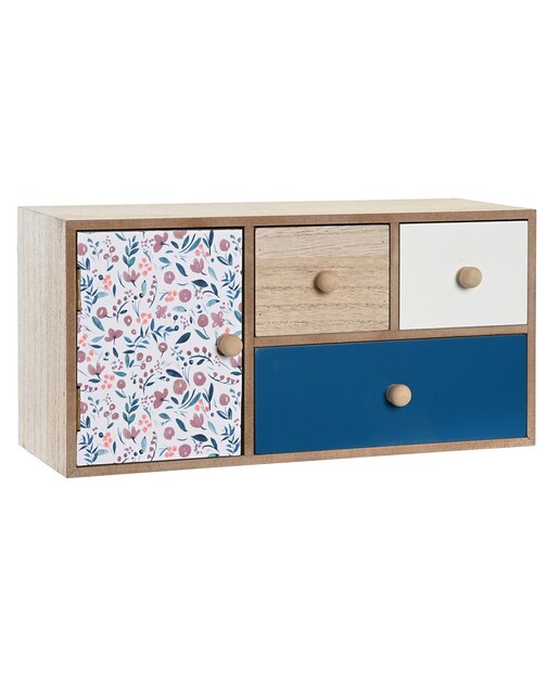 Imagen 0 de Joyero mdf 30x12,5x15 4 cajones multicolor