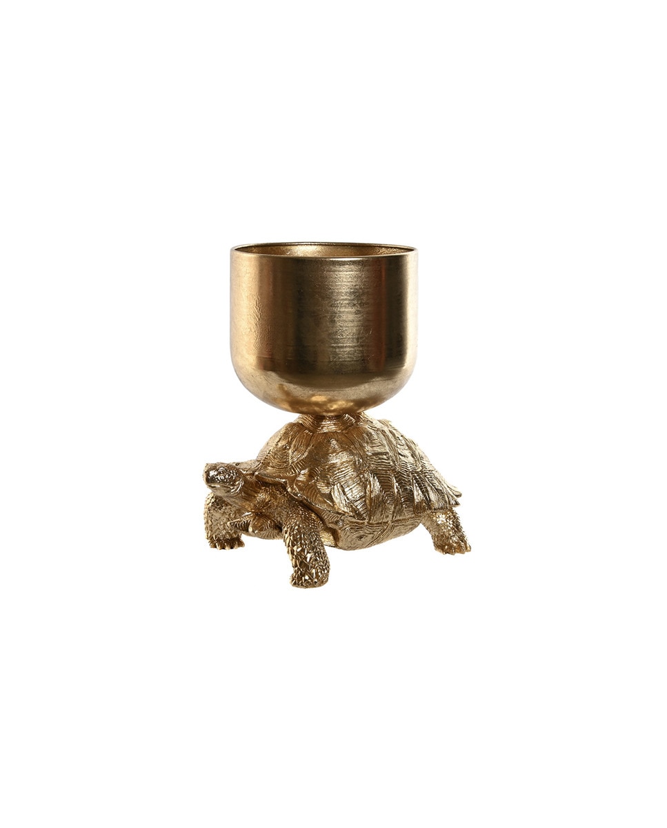 Imagen 0 de Figura resina 33x22x34,5 cubitera dorado
