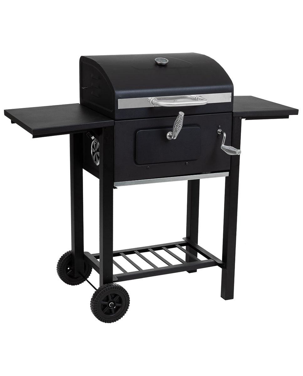 Imagen 0 de Barbacoa carro de metal negro