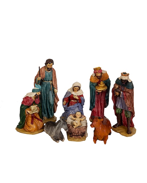 Imagen 0 de Set 8 pcs nacimiento c/reyes