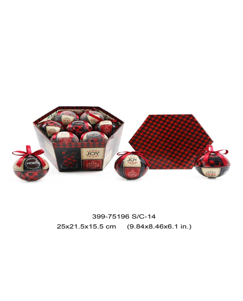 Imagen 0 de Bola decoración set 14 pvc