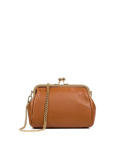 Imagen 0 de Bolso de mano Ambivere color cuero