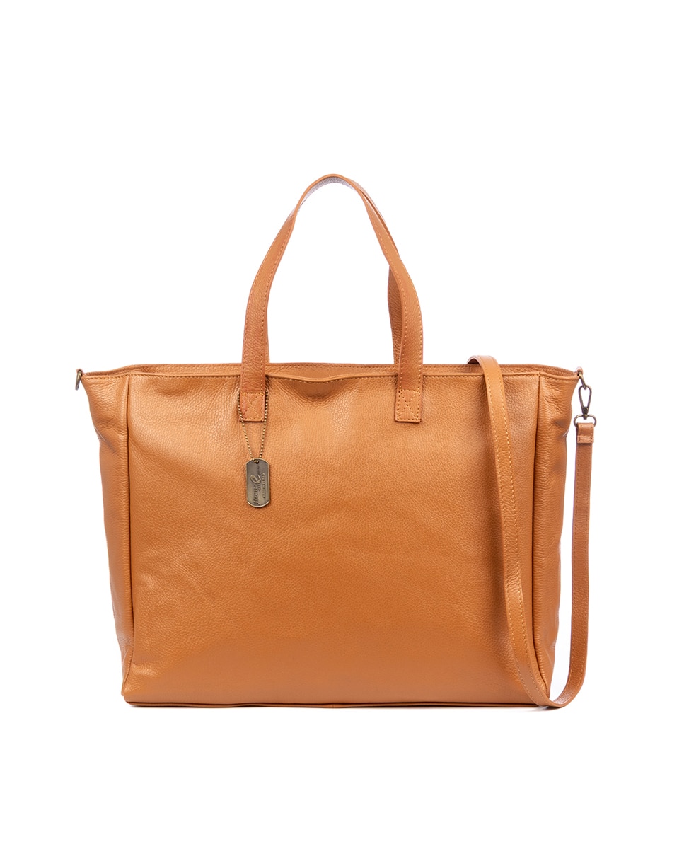Imagen 0 de Bolso Shopper, en piel auténtica