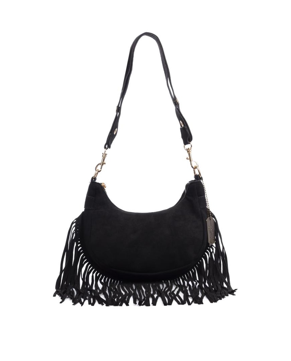 Imagen 0 de Bolso bandolera de piel suede