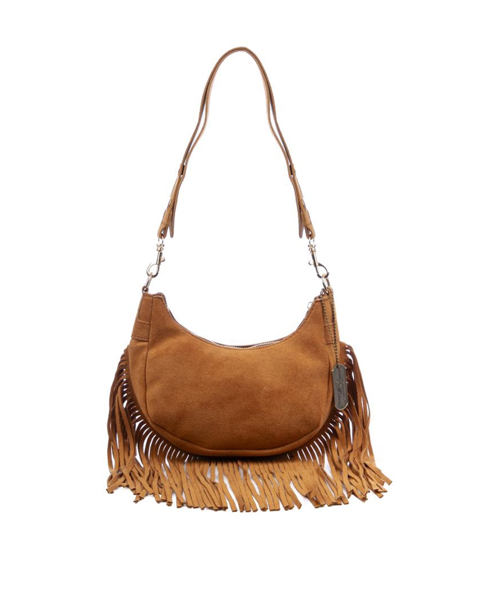 Imagen 0 de Bolso bandolera de piel suede