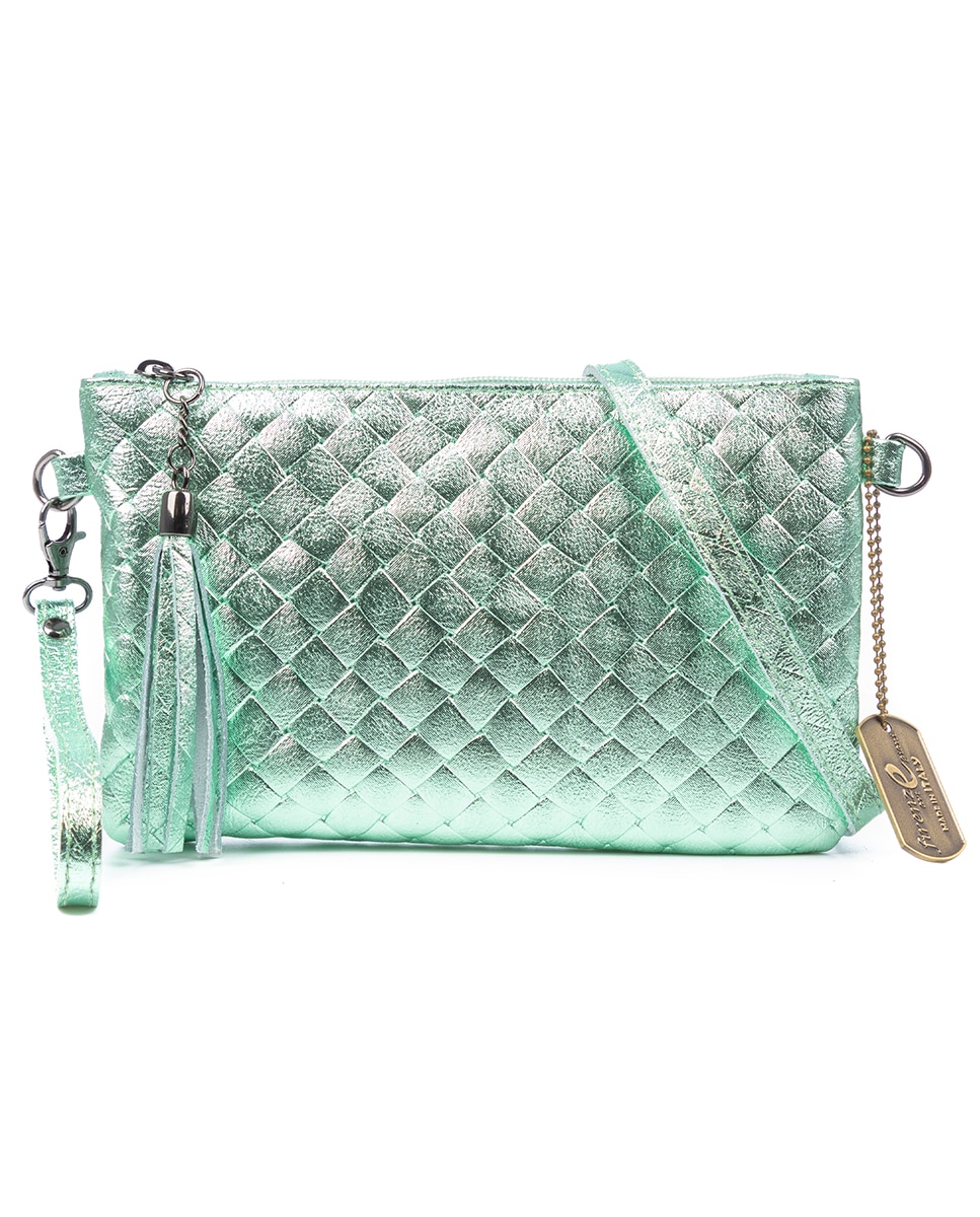 Imagen 0 de Bolso bandolera mujer de piel auténtica.