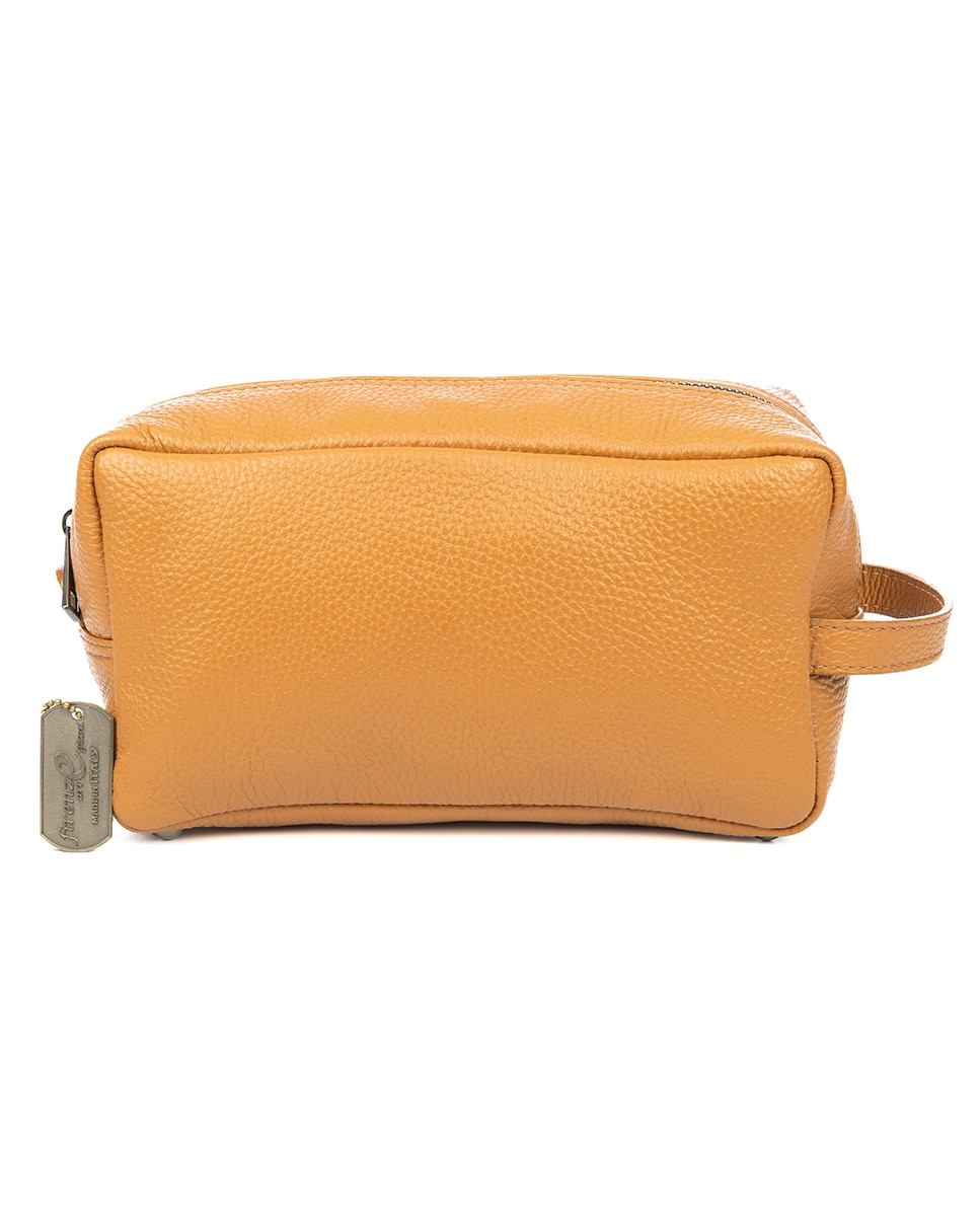 Imagen 0 de Neceser unisex de piel auténtica.