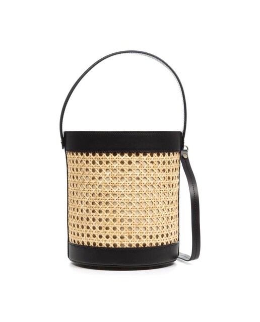 Imagen 0 de Apiro bolso de hombro mujer. Piel auténtica combinada con cáñamo.