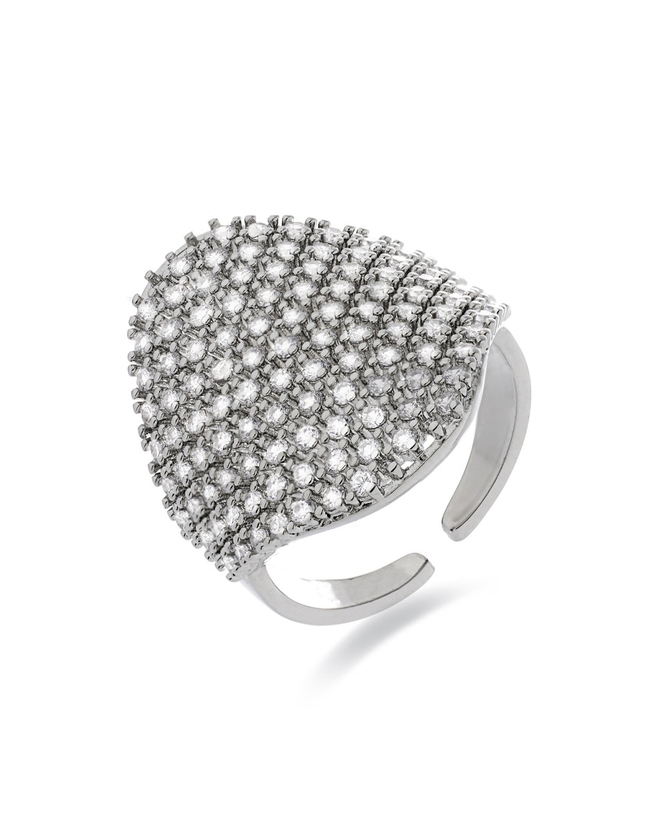 Imagen 0 de Anillo Idoi acabado rodio