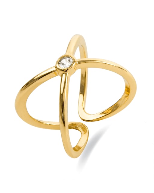 Imagen 0 de Anillo acabado en oro amarillo 18k