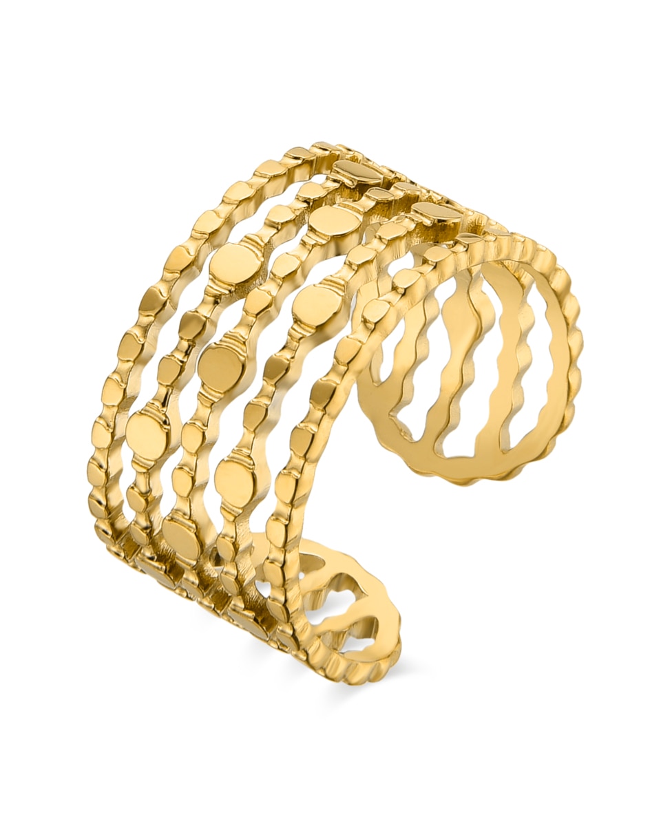 Imagen 0 de Anillo acabado en oro amarillo 18k