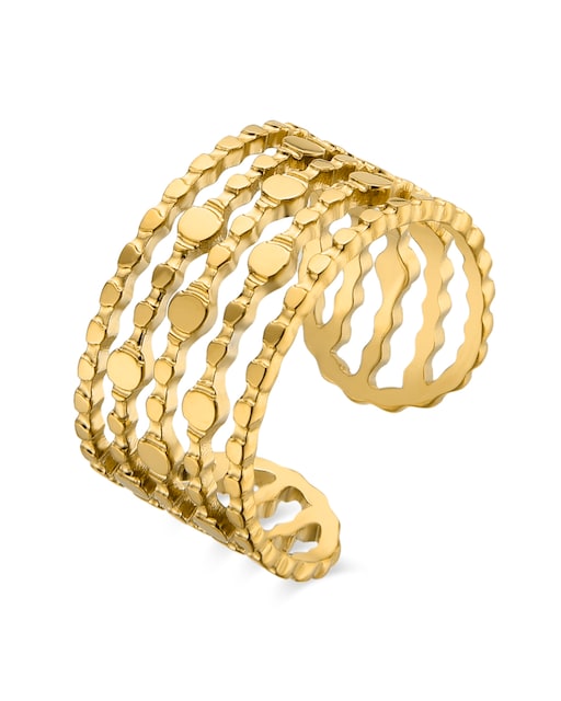 Imagen 0 de Anillo acabado en oro amarillo 18k