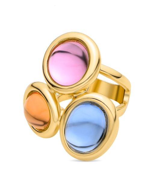 Imagen 0 de Anillo acabado en oro amarillo 18k