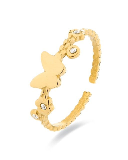 Imagen 0 de Anillo acabado en oro amarillo 18k