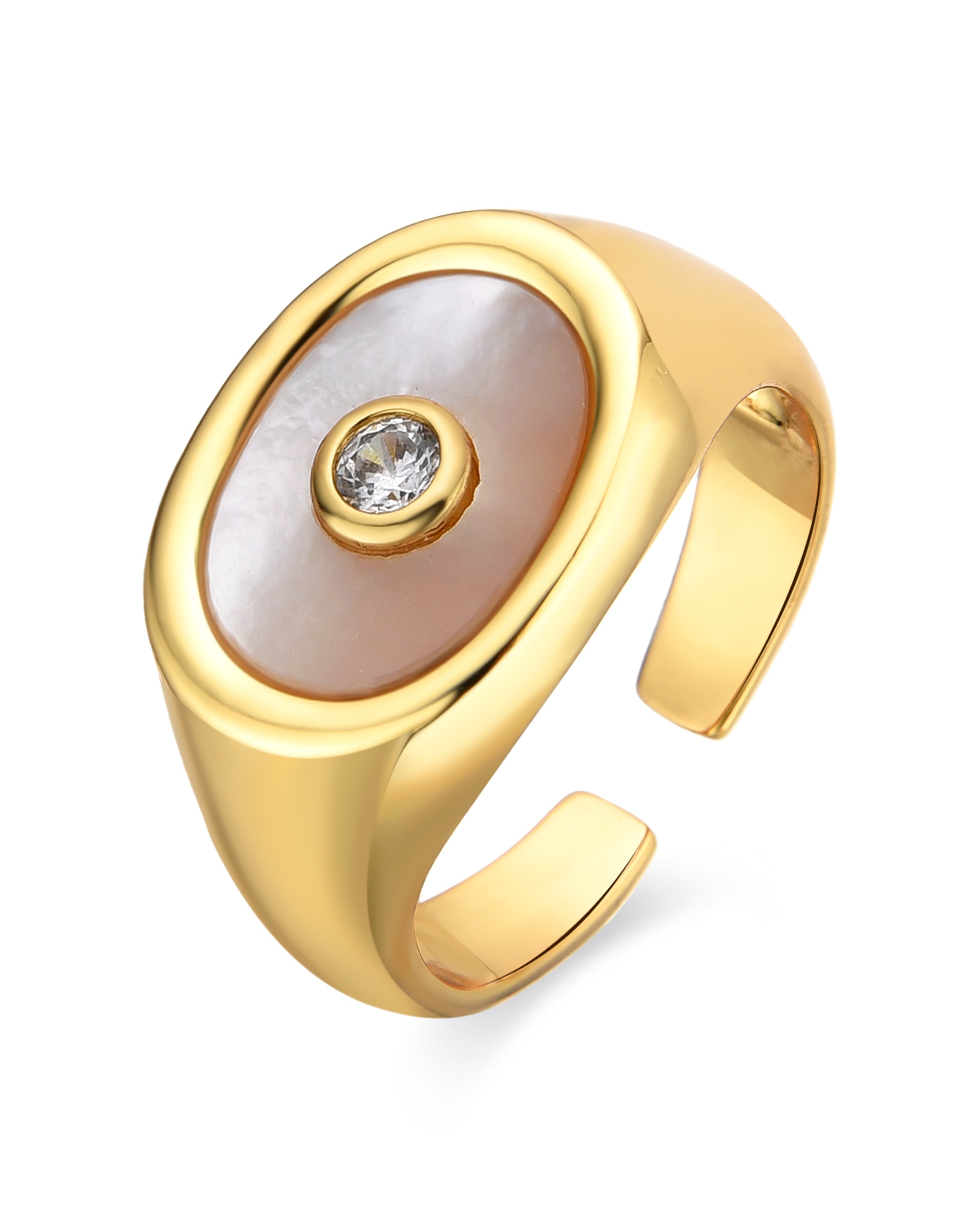 Imagen 0 de Anillo Staxo acabado oro amarillo 18k