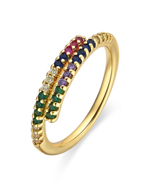 Imagen 0 de Anillo Tazel acabado oro amarillo 18k