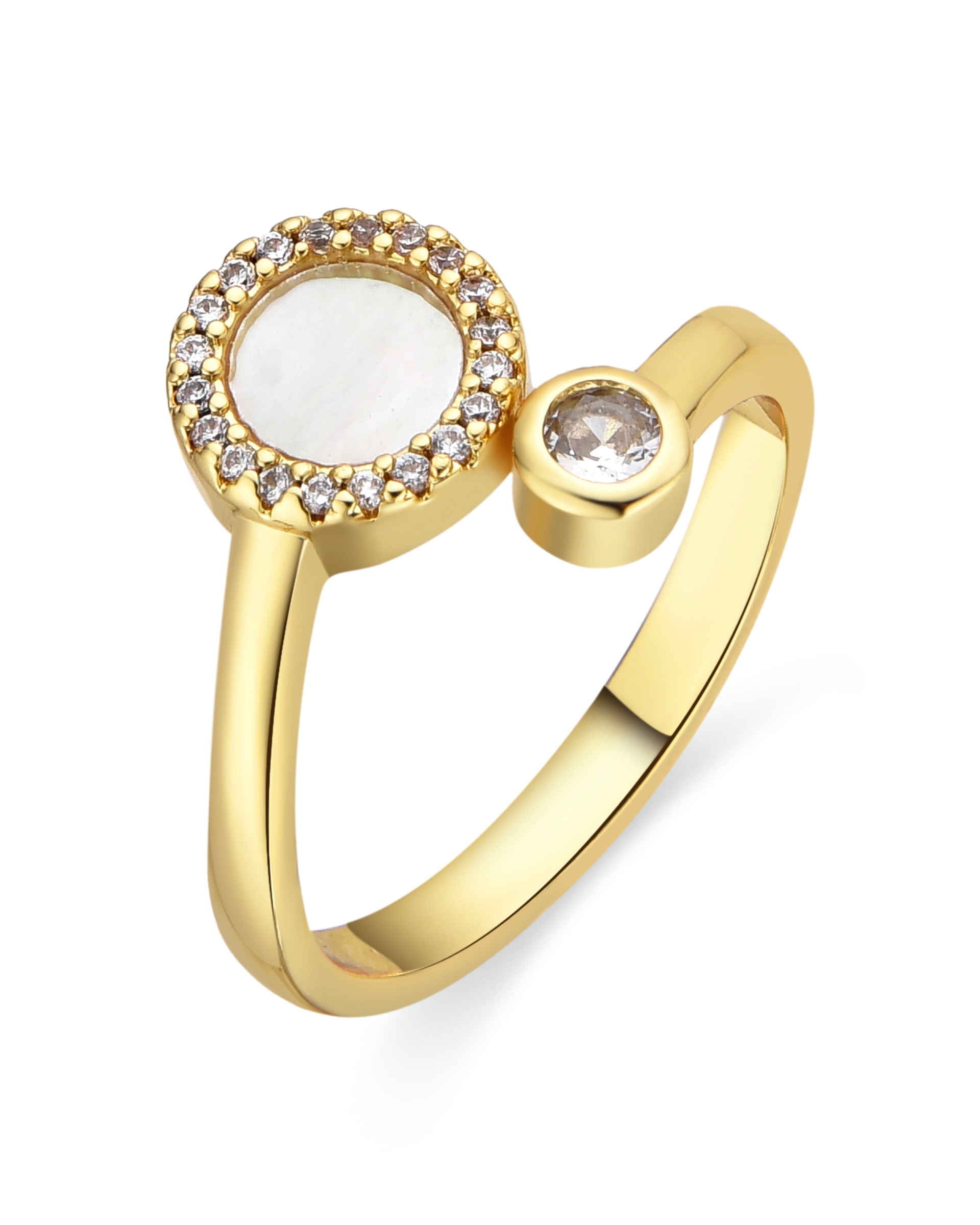 Imagen 0 de Anillo Yaran acabado oro amarillo 18k