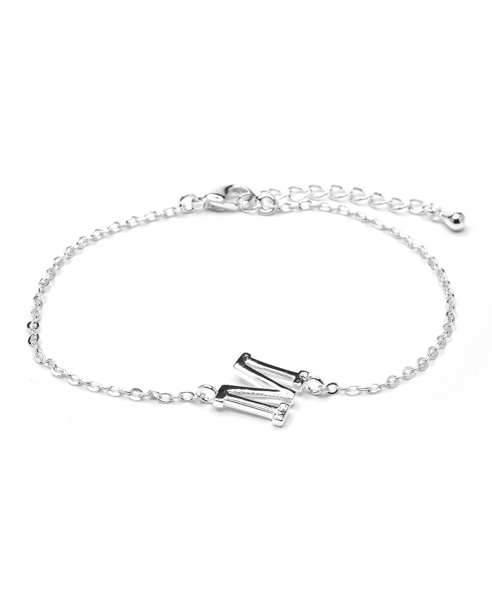 Imagen 0 de Pulsera Alphabet acabado plata
