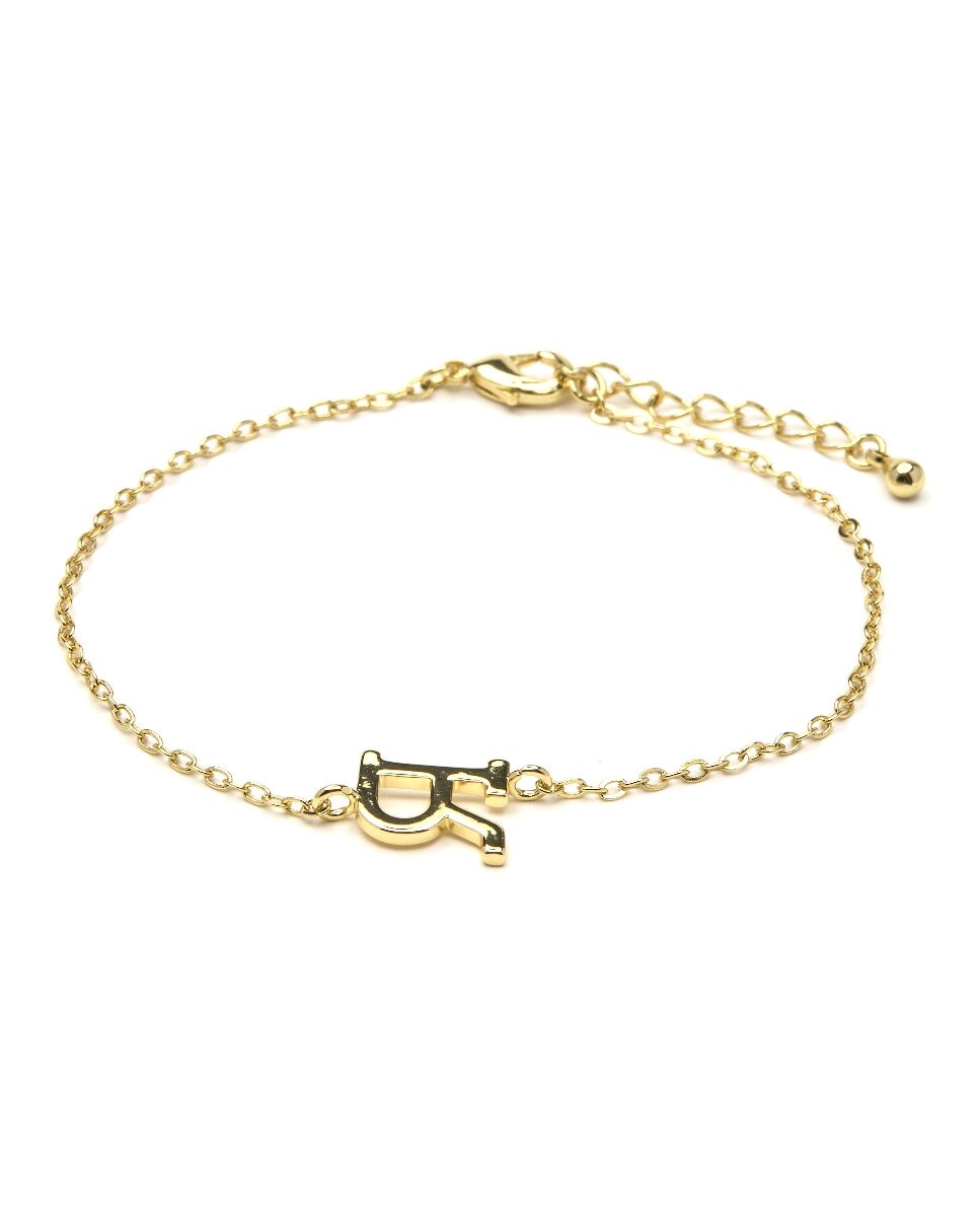 Imagen 0 de Pulsera Alphabet acabado oro 18k