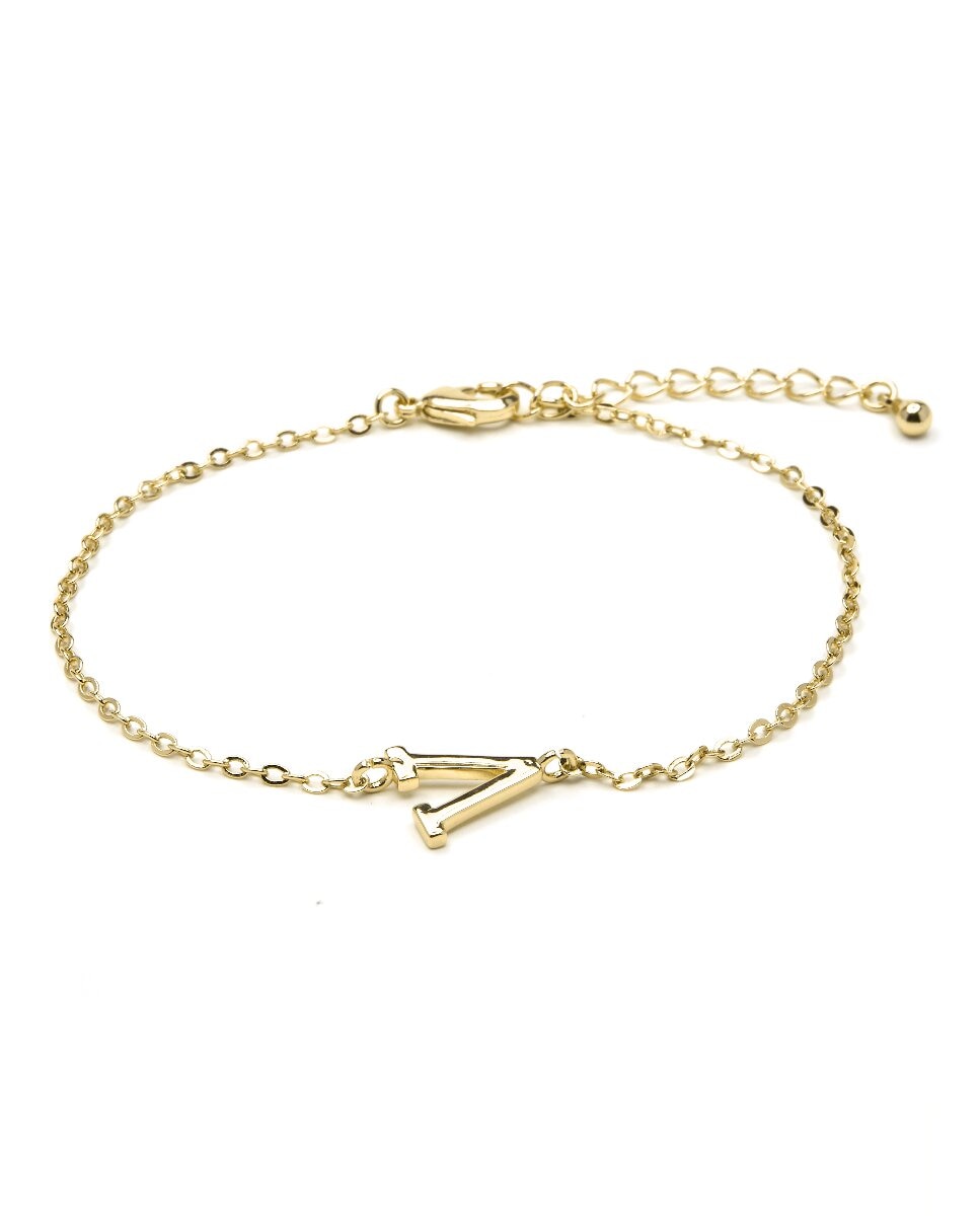 Imagen 0 de Pulsera Alphabet acabado oro 18k