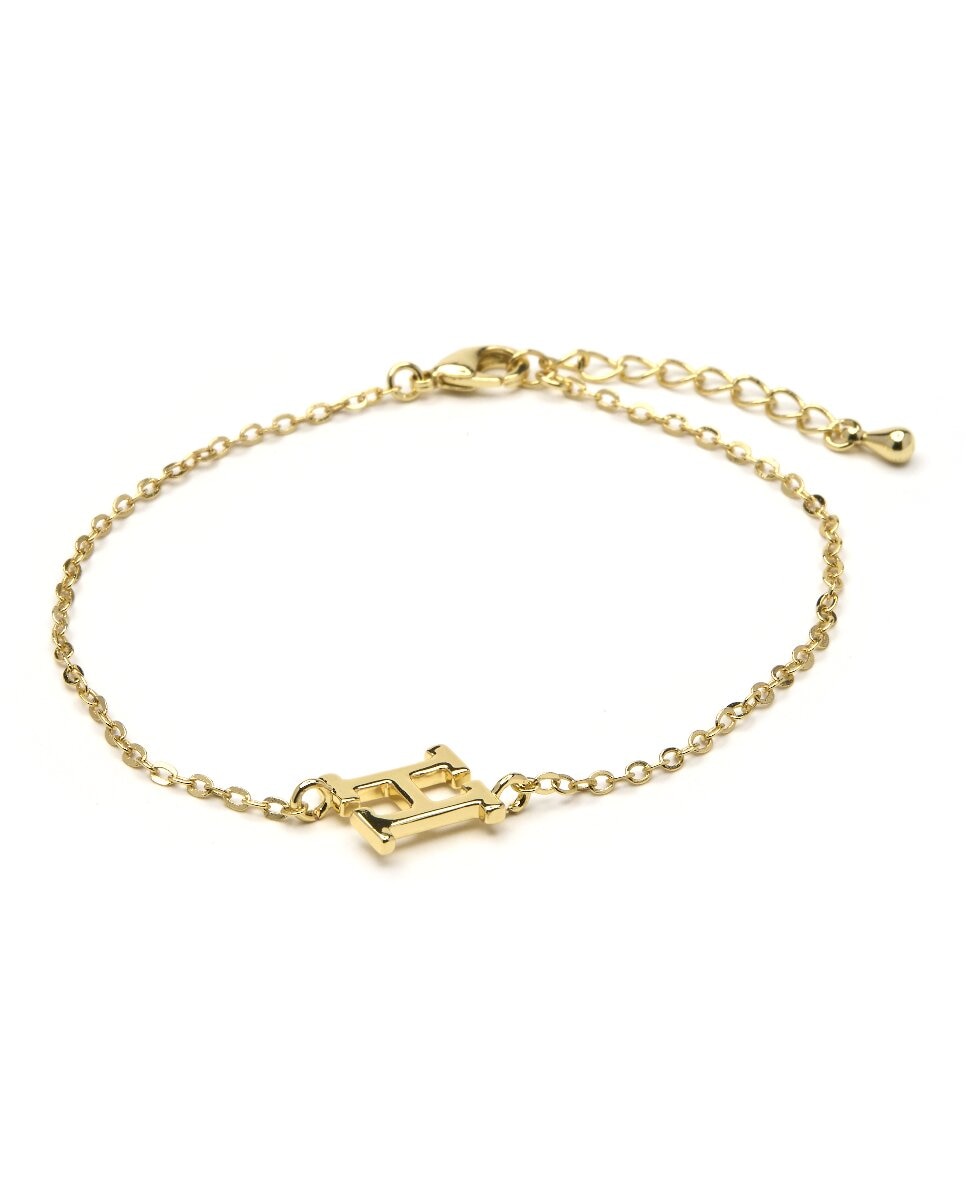 Imagen 0 de Pulsera Alphabet acabado oro 18k