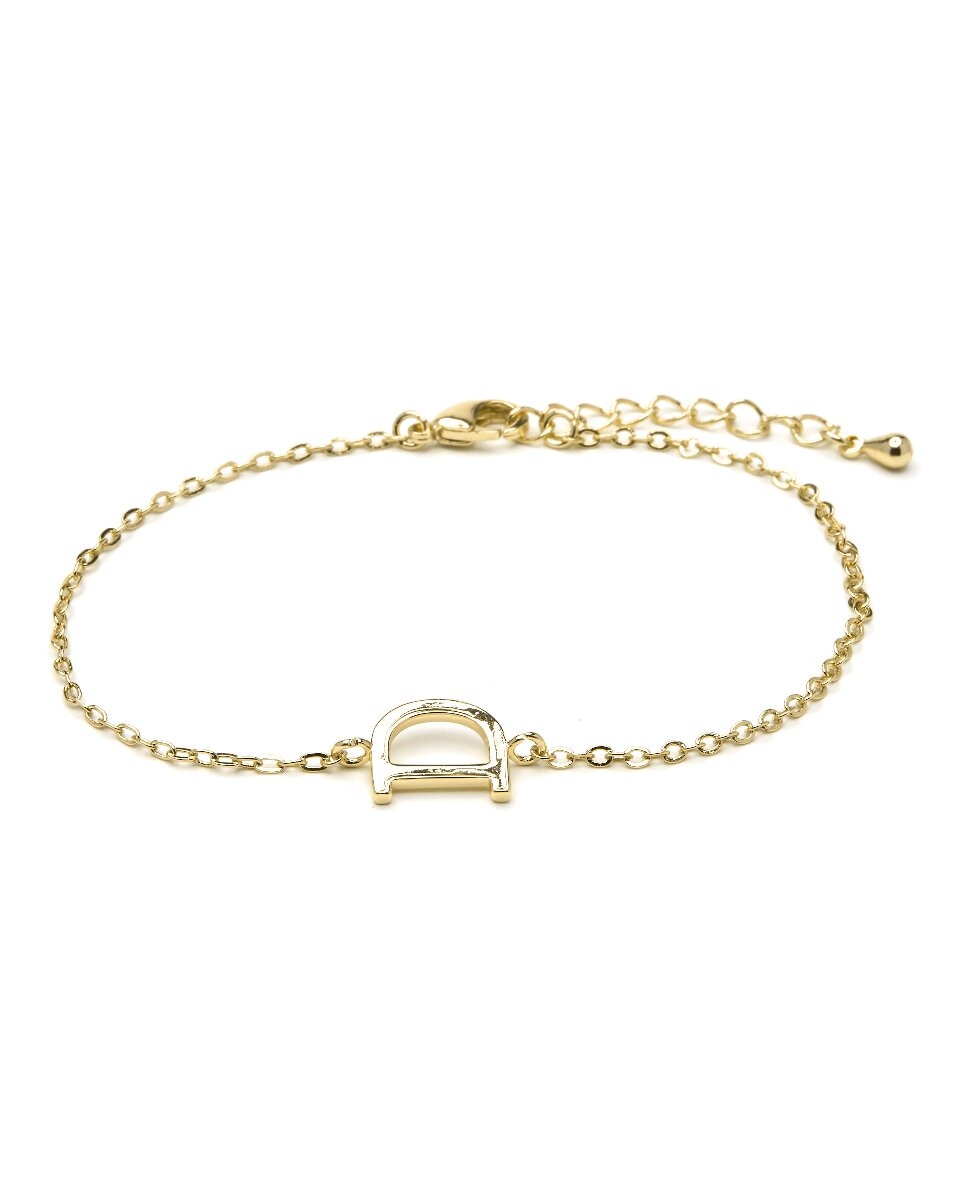 Imagen 0 de Pulsera Alphabet acabado oro 18k