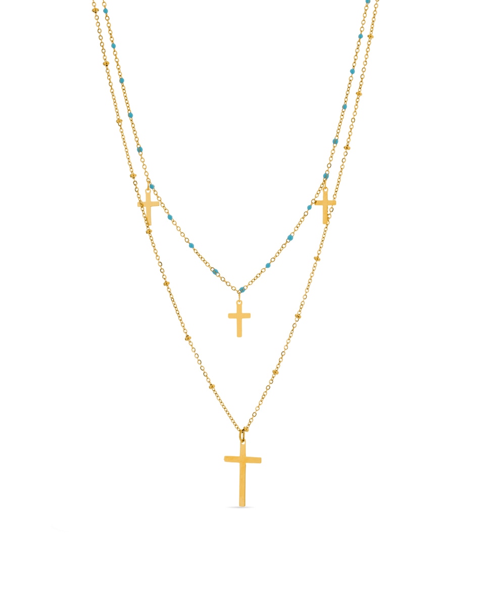 Imagen 0 de Collar acabado en oro amarillo 18k