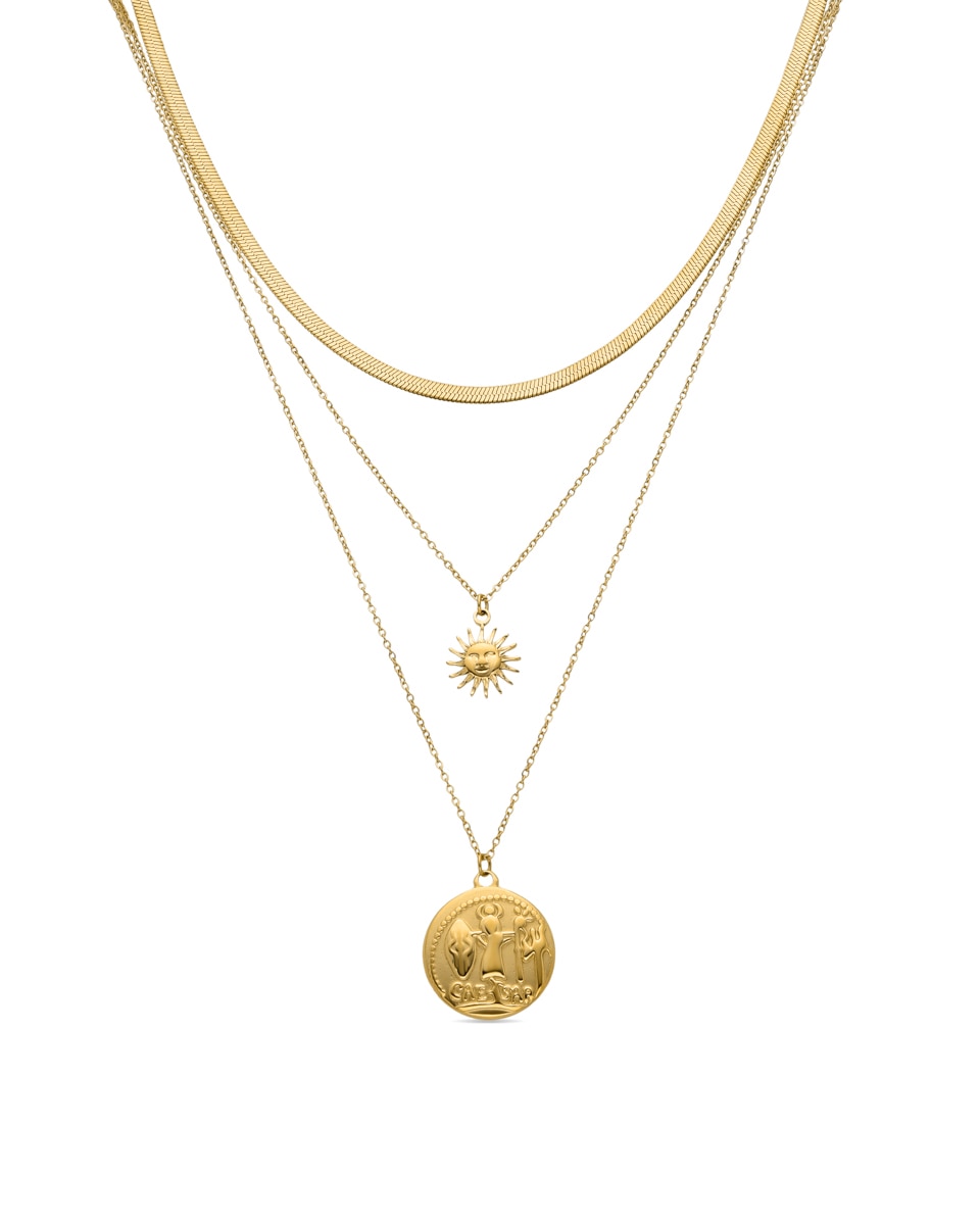Imagen 0 de Collar acabado en oro amarillo 18k
