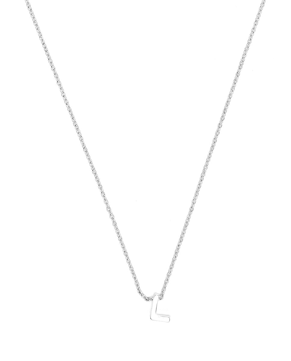 Imagen 0 de Collar Alphabet acabado plata