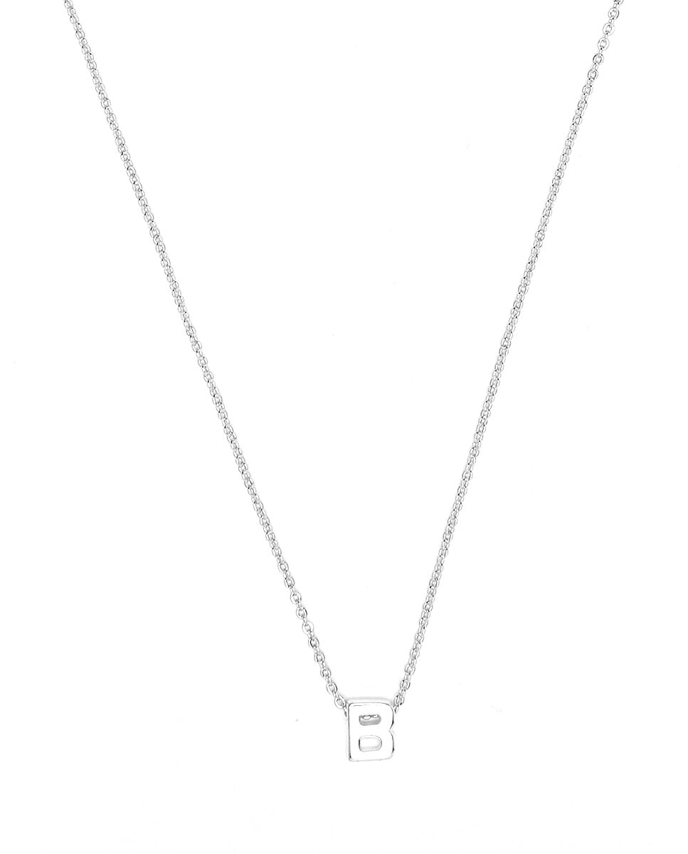 Imagen 0 de Collar Alphabet acabado plata