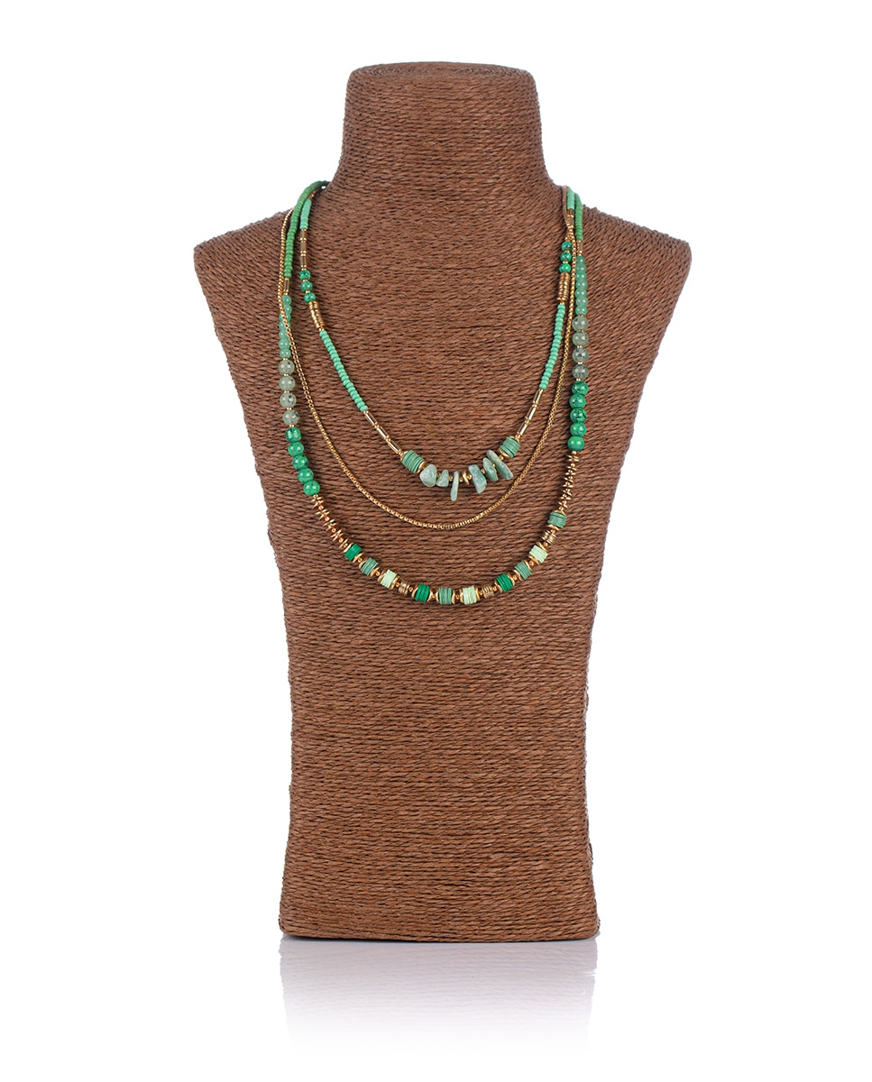 Imagen 0 de Collar de mujer con abalorios coloridos