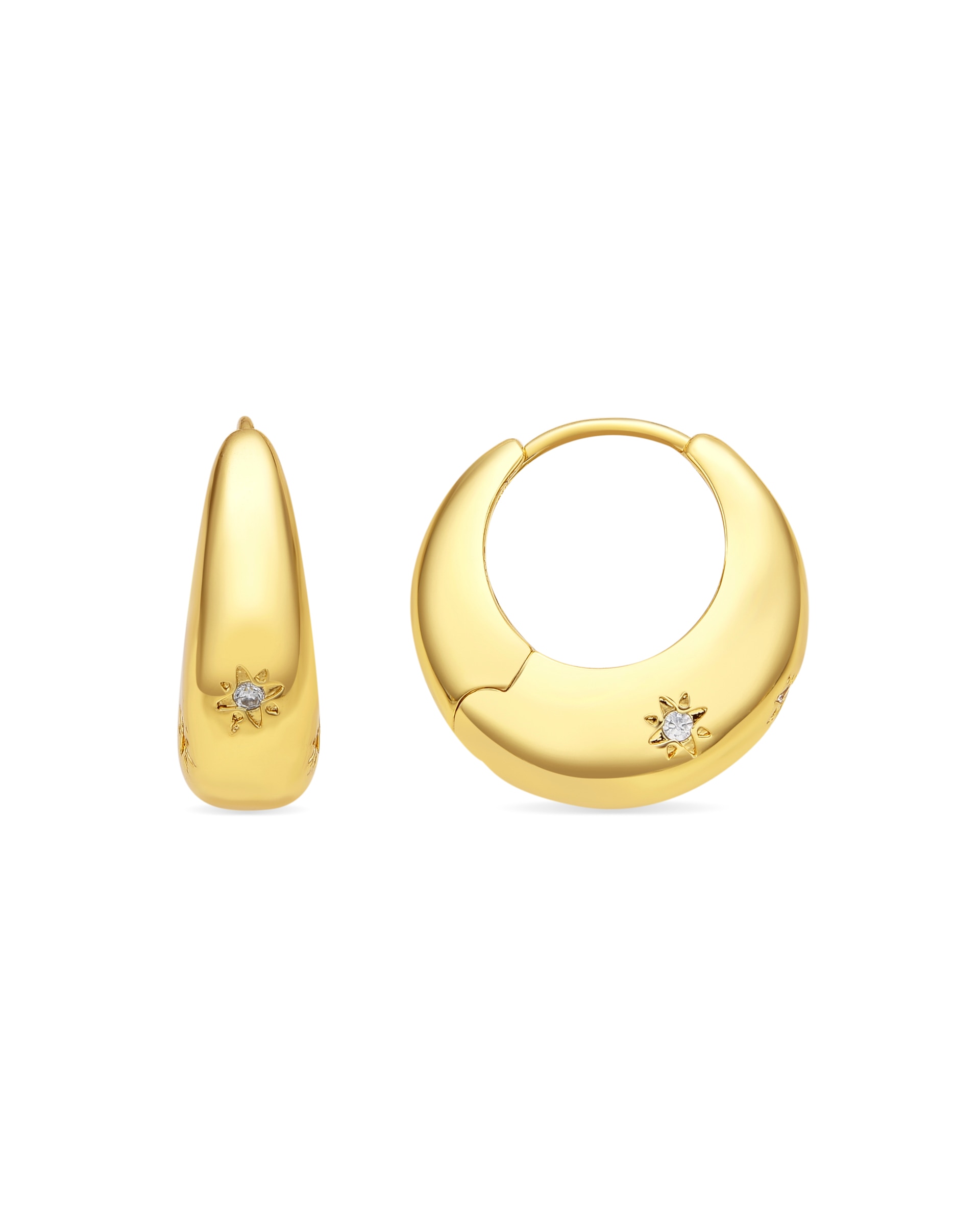 Imagen 0 de Pendientes Ricia acabado oro amarillo 18k