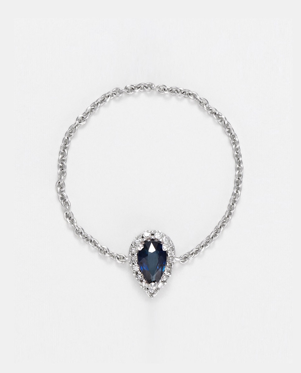 Imagen 0 de Anillo chaine Blue Tear Diamante 0,05/15