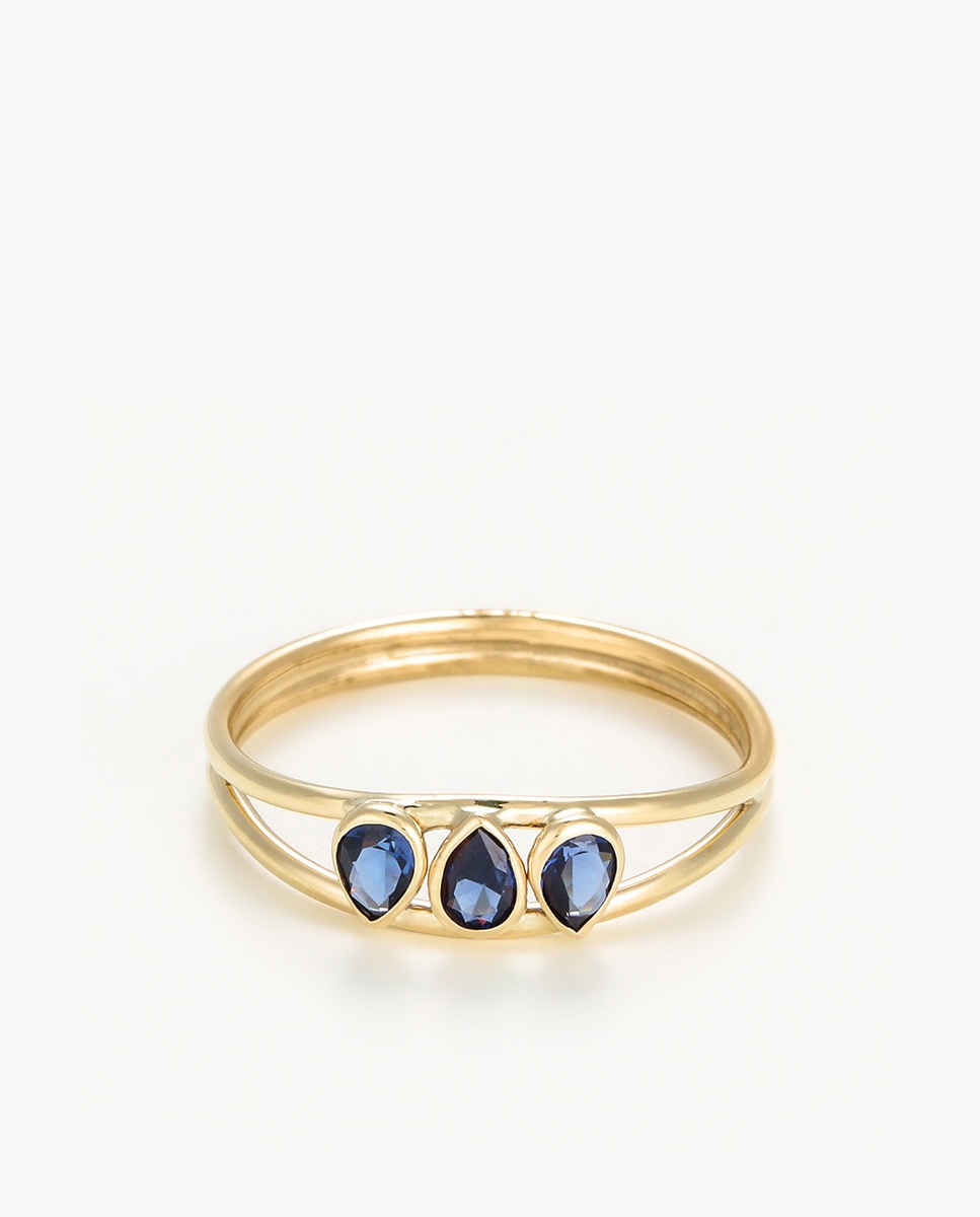 Anillo "Marine bleue" Oro amarillo — oferta en Primeriti