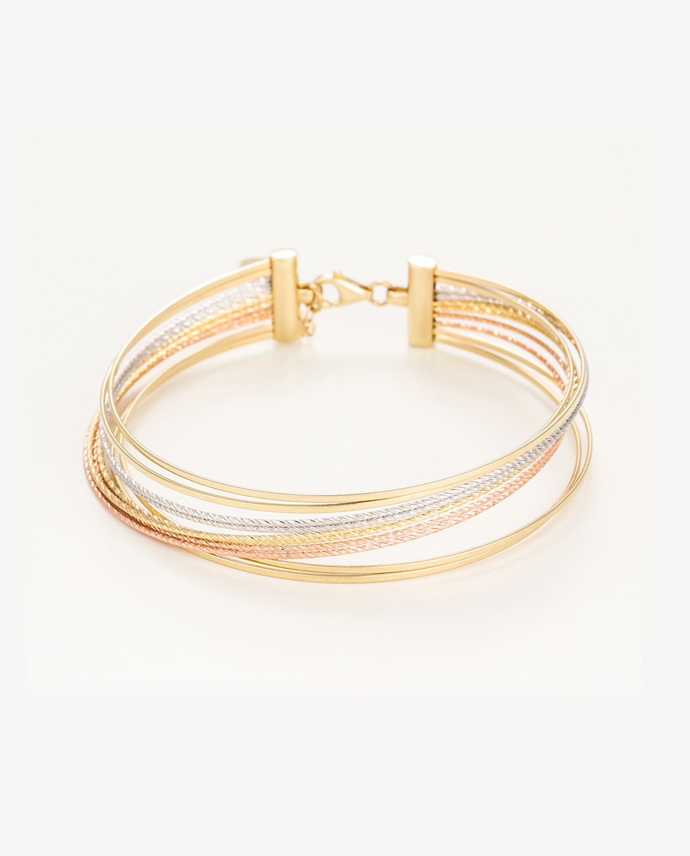 Imagen 0 de Pulsera  " Fabiola" Oro tricolor